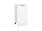 Шкаф нижний с 1-ой дверцей Флэт Белый, White In 2S, 400 В*Ш*Г 816*400*478, фасад ЛДСП  White In 2S, корпус  Белый ms2510VVT_55689