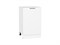 Шкаф нижний с 1-ой дверцей Флэт Белый, White In 2S, 500 В*Ш*Г 816*500*478, фасад ЛДСП  White In 2S, корпус  Белый ms2510VVT_55691
