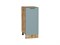Шкаф нижний с 1-ой дверцей Флэт Дуб Вотан, Grey-green In 2S, 350 В*Ш*Г 816*350*478, фасад ЛДСП  Grey-green In 2S, корпус  Дуб Вотан ms2510VVT_65184