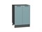 Шкаф нижний с 2-мя дверцами Флэт Graphite, Grey-green In 2S, 600 В*Ш*Г 816*600*478, фасад ЛДСП  Grey-green In 2S, корпус  Graphite ms2510VVT_56956