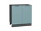 Шкаф нижний с 2-мя дверцами Флэт Graphite, Grey-green In 2S, 800 В*Ш*Г 816*800*478, фасад ЛДСП  Grey-green In 2S, корпус  Graphite ms2510VVT_56957