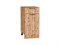 Шкаф нижний с 1-ой дверцей и ящиком Флэт Дуб Вотан, Wotan Oak 2S, 400 В*Ш*Г 816*400*478, фасад ЛДСП  Wotan Oak 2S, корпус  Дуб Вотан ms2510VVT_62525