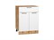 Шкаф нижний с 2-мя дверцами и ящиком Флэт Дуб Вотан, White In 2S, 600 В*Ш*Г 816*600*478, фасад ЛДСП  White In 2S, корпус  Дуб Вотан ms2510VVT_62554
