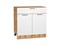 Шкаф нижний с 2-мя дверцами и ящиком Флэт Дуб Вотан, White In 2S, 800 В*Ш*Г 816*800*478, фасад ЛДСП  White In 2S, корпус  Дуб Вотан ms2510VVT_62555