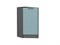 Шкаф нижний торцевой Флэт Graphite, Grey-green In 2S В*Ш*Г 816*296*552, фасад ЛДСП  Grey-green In 2S, корпус  Graphite ms2510VVT_56959
