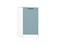 Шкаф нижний торцевой Флэт Белый, Grey-green In 2S В*Ш*Г 816*296*552, фасад ЛДСП  Grey-green In 2S, корпус  Белый ms2510VVT_56958