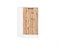 Шкаф нижний торцевой Флэт Белый, Wotan Oak 2S В*Ш*Г 816*296*552, фасад ЛДСП  Wotan Oak 2S, корпус  Белый ms2510VVT_52748