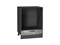 Шкаф нижний под духовку Флэт Graphite, Temple Stone 2S, 600 В*Ш*Г 816*600*476, фасад ЛДСП  Temple Stone 2S, корпус  Graphite ms2510VVT_52679