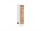 Шкаф нижний бутылочница Флэт Белый, Wotan Oak 2S, 150 В*Ш*Г 816*150*478, фасад ЛДСП  Wotan Oak 2S, корпус  Белый ms2510VVT_52668