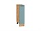 Шкаф нижний бутылочница Флэт Дуб Вотан, Grey-green In 2S, 200 В*Ш*Г 816*200*478, фасад ЛДСП  Grey-green In 2S, корпус  Дуб Вотан ms2510VVT_62504