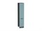 Шкаф пенал с 2-мя дверцами Флэт Graphite, Grey-green In 2S, 2140, 400 В*Ш*Г 2132*400*574, фасад ЛДСП  Grey-green In 2S, корпус  Graphite ms2510VVT_56984