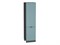 Шкаф пенал с 2-мя дверцами Флэт Graphite, Grey-green In 2S, 2340, 600 В*Ш*Г 2336*600*574, фасад ЛДСП  Grey-green In 2S, корпус  Graphite ms2510VVT_56987