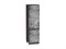 Шкаф пенал с 2-мя дверцами Флэт Graphite, Temple Stone 2S, 2140, 600 В*Ш*Г 2132*600*574, фасад ЛДСП  Temple Stone 2S, корпус  Graphite ms2510VVT_52785