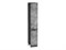 Шкаф пенал с 2-мя дверцами Флэт Graphite, Temple Stone 2S, 2340, 400 В*Ш*Г 2336*400*574, фасад ЛДСП  Temple Stone 2S, корпус  Graphite ms2510VVT_52786