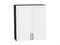 Кухонный гарнитур модульный Сканди-03 В*Ш*Г 2340*2600*600, фасад МДФ  White Silkwood, корпус  Graphite, столешница  Гранит белый ms2510VVT_71323