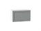 Шкаф верхний горизонтальный Сканди Белый, Grey Softwood, 600 В*Ш*Г 358*600*320, фасад МДФ  Grey Softwood, корпус  Белый ms2510VVT_41184