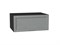Шкаф верхний горизонтальный глубокий Сканди Graphite, Grey Softwood, 800 В*Ш*Г 358*800*576, фасад МДФ  Grey Softwood, корпус  Graphite ms2510VVT_45341