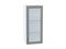 Шкаф верхний с 1-ой остекленной дверцей Сканди Белый, Grey Softwood, 920, 400 В*Ш*Г 920*400*320, фасад МДФ/Стекло  Grey Softwood, корпус  Белый ms2510VVT_41485
