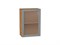 Шкаф верхний с 1-ой остекленной дверцей Сканди Дуб Вотан, Grey Softwood, 720, 500 В*Ш*Г 716*500*320, фасад МДФ/Стекло  Grey Softwood, корпус  Дуб Вотан ms2510VVT_62925