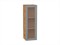 Шкаф верхний с 1-ой остекленной дверцей Сканди Дуб Вотан, Grey Softwood, 920, 300 В*Ш*Г 920*300*320, фасад МДФ/Стекло  Grey Softwood, корпус  Дуб Вотан ms2510VVT_62926