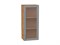 Шкаф верхний с 1-ой остекленной дверцей Сканди Дуб Вотан, Grey Softwood, 920, 400 В*Ш*Г 920*400*320, фасад МДФ/Стекло  Grey Softwood, корпус  Дуб Вотан ms2510VVT_62927