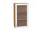 Шкаф верхний с 1-ой остекленной дверцей Сканди Дуб Вотан, White Softwood, 920, 500 В*Ш*Г 920*500*320, фасад МДФ/Стекло  White Softwood, корпус  Дуб Вотан ms2510VVT_62918