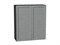 Шкаф верхний с 2-мя дверцами Сканди Graphite, Grey Softwood, 920, 800 В*Ш*Г 920*800*320, фасад МДФ  Grey Softwood, корпус  Graphite ms2510VVT_41623