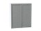Шкаф верхний с 2-мя дверцами Сканди Белый, Grey Softwood, 920, 800 В*Ш*Г 920*800*320, фасад МДФ  Grey Softwood, корпус  Белый ms2510VVT_41622