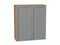 Шкаф верхний с 2-мя дверцами Сканди Дуб Вотан, Grey Softwood, 920, 800 В*Ш*Г 920*800*320, фасад МДФ  Grey Softwood, корпус  Дуб Вотан ms2510VVT_62950