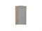 Шкаф верхний торцевой Сканди Дуб Вотан, Grey Softwood, 720 В*Ш*Г 716*300*306, фасад МДФ  Grey Softwood, корпус  Дуб Вотан ms2510VVT_62304