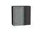 Шкаф верхний прямой угловой Сканди Graphite, Grey Softwood, 720, 700 В*Ш*Г 716*700*345, фасад МДФ  Grey Softwood, корпус  Graphite ms2510VVT_60296