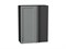 Шкаф верхний прямой угловой Сканди Graphite, Grey Softwood, 920 В*Ш*Г 920*700*345, фасад МДФ  Grey Softwood, корпус  Graphite ms2510VVT_60297