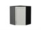 Шкаф верхний угловой Сканди Graphite, Cappuccino Softwood, 720 В*Ш*Г 716*600*600, фасад МДФ  Cappuccino Softwood, корпус  Graphite ms2510VVT_41680