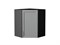 Шкаф верхний угловой Сканди Graphite, Grey Softwood, 720 В*Ш*Г 716*600*600, фасад МДФ  Grey Softwood, корпус  Graphite ms2510VVT_41684
