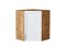 Шкаф верхний угловой Сканди Дуб Вотан, White Softwood, 720 В*Ш*Г 716*600*600, фасад МДФ  White Softwood, корпус  Дуб Вотан ms2510VVT_62974