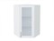 Шкаф верхний угловой остекленный Сканди Белый, White Softwood, 920 В*Ш*Г 920*600*600, фасад МДФ/Стекло  White Softwood, корпус  Белый ms2510VVT_56230