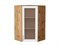 Шкаф верхний угловой остекленный Сканди Дуб Вотан, White Softwood, 920 В*Ш*Г 920*600*600, фасад МДФ/Стекло  White Softwood, корпус  Дуб Вотан ms2510VVT_62967