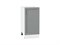 Шкаф нижний с 1-ой дверцей Сканди Белый, Grey Softwood, 400 В*Ш*Г 816*400*480, фасад МДФ  Grey Softwood, корпус  Белый ms2510VVT_41816
