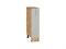 Шкаф нижний с 1-ой дверцей Сканди Дуб Вотан, Cappuccino Softwood, 200 В*Ш*Г 816*200*480, фасад МДФ  Cappuccino Softwood, корпус  Дуб Вотан ms2510VVT_66219