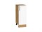 Шкаф нижний с 1-ой дверцей Сканди Дуб Вотан, White Silkwood, 300 В*Ш*Г 816*300*480, фасад МДФ  White Silkwood, корпус  Дуб Вотан ms2510VVT_70293