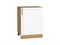 Шкаф нижний с 1-ой дверцей Сканди Дуб Вотан, White Silkwood, 600 В*Ш*Г 816*600*480, фасад МДФ  White Silkwood, корпус  Дуб Вотан ms2510VVT_70298