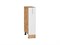 Шкаф нижний с 1-ой дверцей Сканди Дуб Вотан, White Softwood, 200 В*Ш*Г 816*200*480, фасад МДФ  White Softwood, корпус  Дуб Вотан ms2510VVT_66216