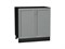 Шкаф нижний с 2-мя дверцами Сканди Graphite, Grey Softwood, 800 В*Ш*Г 816*800*478, фасад МДФ  Grey Softwood, корпус  Graphite ms2510VVT_41960