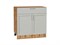 Шкаф нижний с 2-мя дверцами и ящиком Сканди Дуб Вотан, Cappuccino Softwood, 800 В*Ш*Г 816*800*480, фасад МДФ  Cappuccino Softwood, корпус  Дуб Вотан ms2510VVT_63029