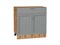 Шкаф нижний с 2-мя дверцами и ящиком Сканди Дуб Вотан, Grey Softwood, 800 В*Ш*Г 816*800*480, фасад МДФ  Grey Softwood, корпус  Дуб Вотан ms2510VVT_63031