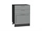Шкаф нижний с 3-мя ящиками Сканди Graphite, Grey Softwood, 600 В*Ш*Г 816*600*480, фасад МДФ  Grey Softwood, корпус  Graphite ms2510VVT_41927