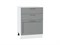 Шкаф нижний с 3-мя ящиками Сканди Белый, Grey Softwood, 600 В*Ш*Г 816*600*480, фасад МДФ  Grey Softwood, корпус  Белый ms2510VVT_41926