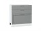 Шкаф нижний с 3-мя ящиками Сканди Белый, Grey Softwood, 800 В*Ш*Г 816*800*480, фасад МДФ  Grey Softwood, корпус  Белый ms2510VVT_41937