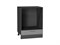 Шкаф нижний под духовку Сканди Graphite, Grey Softwood, 600 В*Ш*Г 816*600*476, фасад МДФ  Grey Softwood, корпус  Graphite ms2510VVT_42026