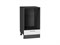 Шкаф нижний под духовку Сканди Graphite, White Softwood, 450 В*Ш*Г 816*450*476, фасад МДФ  White Softwood, корпус  Graphite ms2510VVT_67114